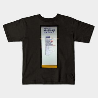 London Underground: Jubilee Line Westbound Kids T-Shirt